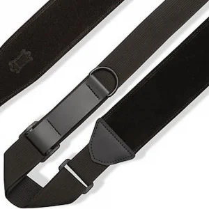 Right Height™ Suede Guitar Strap – Black