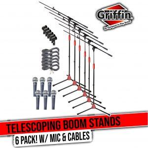 Frameworks Roundbase Mic Stand With 12“ Round Base And Deluxe One-handed Clutch