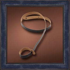 Genuine Leather Mandolin Strap – Black