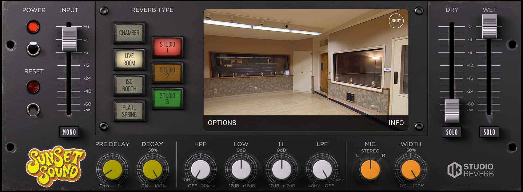 T-RackS Sunset Studio Reverb