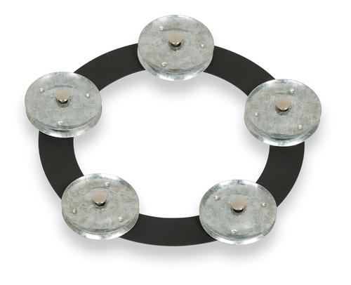 LP LP3806BGA 6-Inch Tambo-Ring - Black Sand with Galvanized Steel Jingles - Image 2