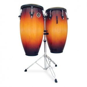 LP Matador Custom 10" and 11" Conga Set with Double Stand - Vintage Sunburst