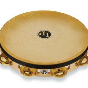 LP Pro 10 Inch Single Row Headed Tambourine - Brass