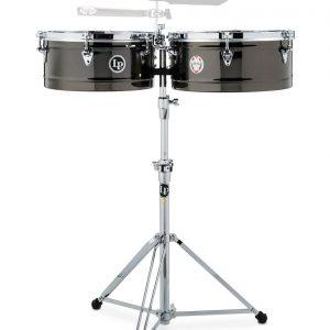 LP Karl Perazzo Top-Tuning Timbales 14" and 15" - Black Nickel