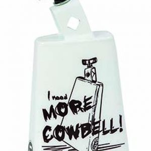 LP White “I Need More Cowbell” Collect-A-Bell 5in 3/8in Mount