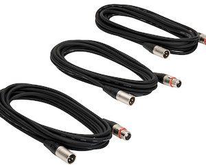 Samaud 18' MIC Cable (3 Pack)