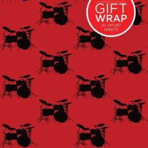 Hal Leonard Wrapping Paper – Drumset Theme
