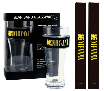Nirvana 2-Pack Slap Band Pint Size Glassware – Smiley Logo