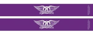 Aerosmith 2 Pack Purple Slap Band W/white Dream On Graphic