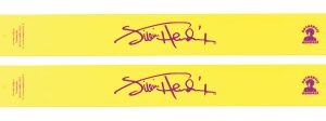 Jimi Hendrix 2 Pack Yellow Slap Band W/purple Logo