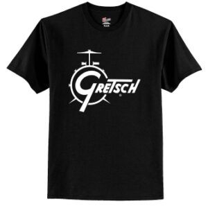 Black Classic Drums Logo Tee