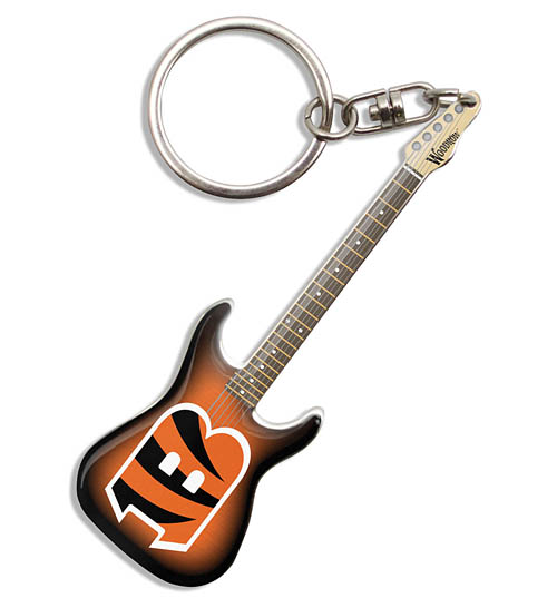 Cincinnati Bengals Electric Guitar Keychain - Image 2