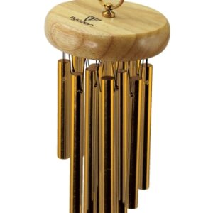 12 Gold-plated Chimes On Siam Oak Bar
