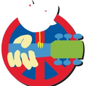 Woodtsock (Guitar/Dove) – Chunky Magnet
