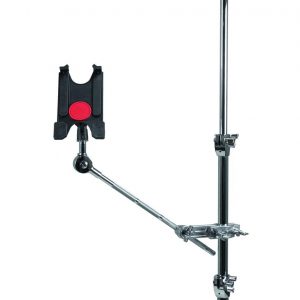 Tablet Mount with Long Boom Arm and Grabber Clamp