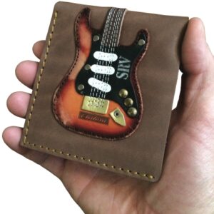 Srv Sig. Electric Guitar Wallet - Handmade - Genuine Leather