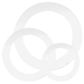 Dynamo Pack, White, 5“, 7”, 9“ (1 Ea)