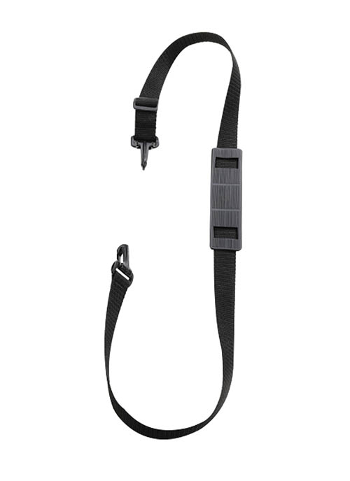 Strap, Shoulder, 1.5“ X 53”, Adjustable, Metal Clip, No Pad, Black Nylon - Image 2