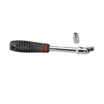 Swivel Handle, Drum Key, Doumbek, 1/4“ Drive Socket With 5/32” Hex Key, Chrome