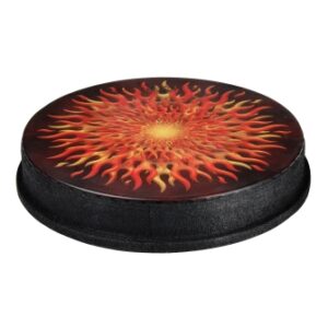Drumhead, M2 Type, Skyndeep, Flame Graphic, 14“ Diameter, 2.5” Collar