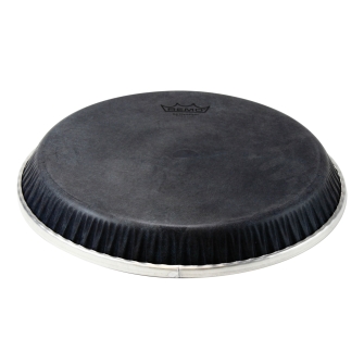 Conga Drumhead, Symmetry, 12.50“, Low Collar, D1, Skyndeep, 'black Calfskin' Graphic