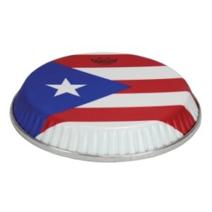 Conga Drumhead, Symmetry, 11.75“ D2, Skyndeep, ”puerto Rican Flag“ Graphic