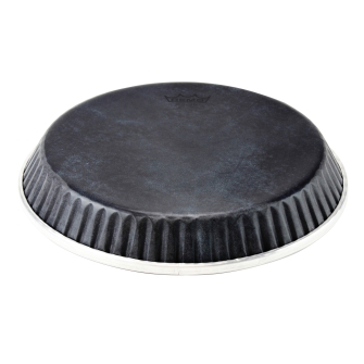 Conga Drumhead, Symmetry, 12.50“ D2, Skyndeep, 'black Calfskin' Graphic