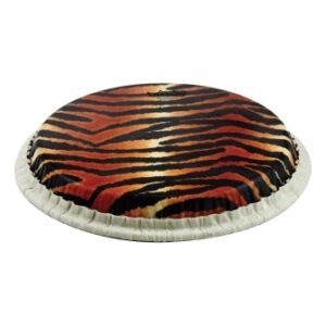 Conga Drumhead, Tucked, 11“, Skyndeep, ”tiger Stripe“ Graphic