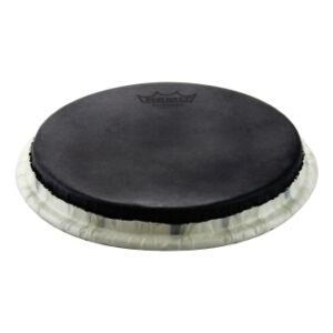 Bongo Drumhead, Tucked, 8.5“, Skyndeep, 'black Calfskin' Graphic