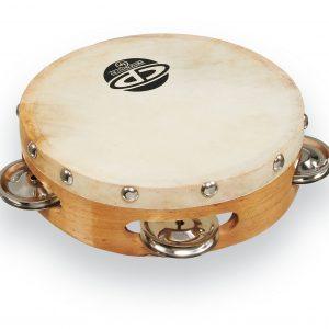 LP CP376 6" Handheld Single Row Headed Tambourine with Steel Jingles
