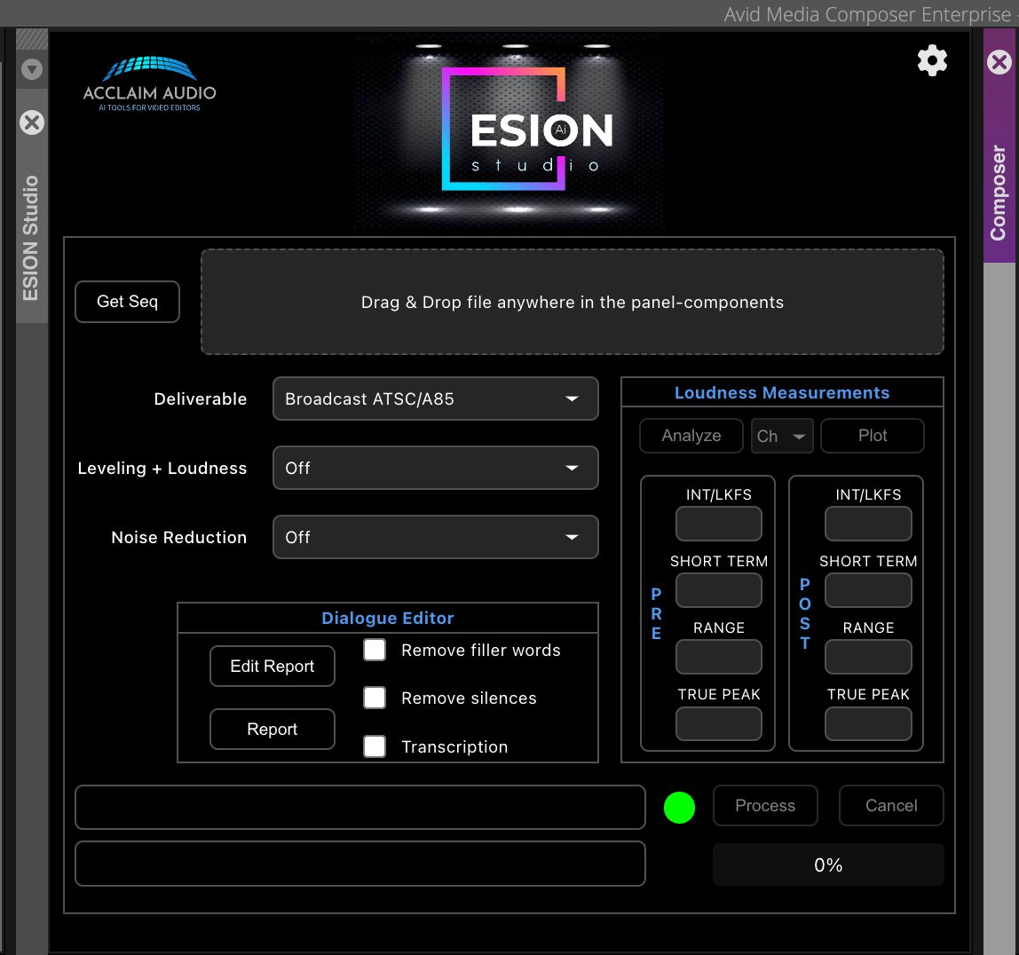 ESION Studio Extension for Media Composer