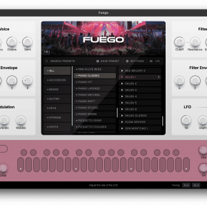 FUEGO Latin Virtual Instrument