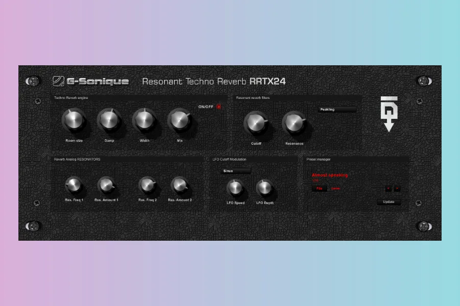 RRTX24 Resonant Techno Reverb
