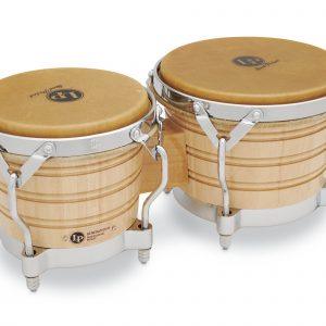 Latin Percussion LP201AX-2 Generation II Bongos - Natural with Chrome Hardware