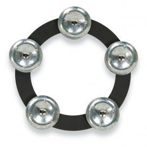 Latin Percussion 6-Inch Tambo-Ring - Black Sand with Galvanized Steel Jingles