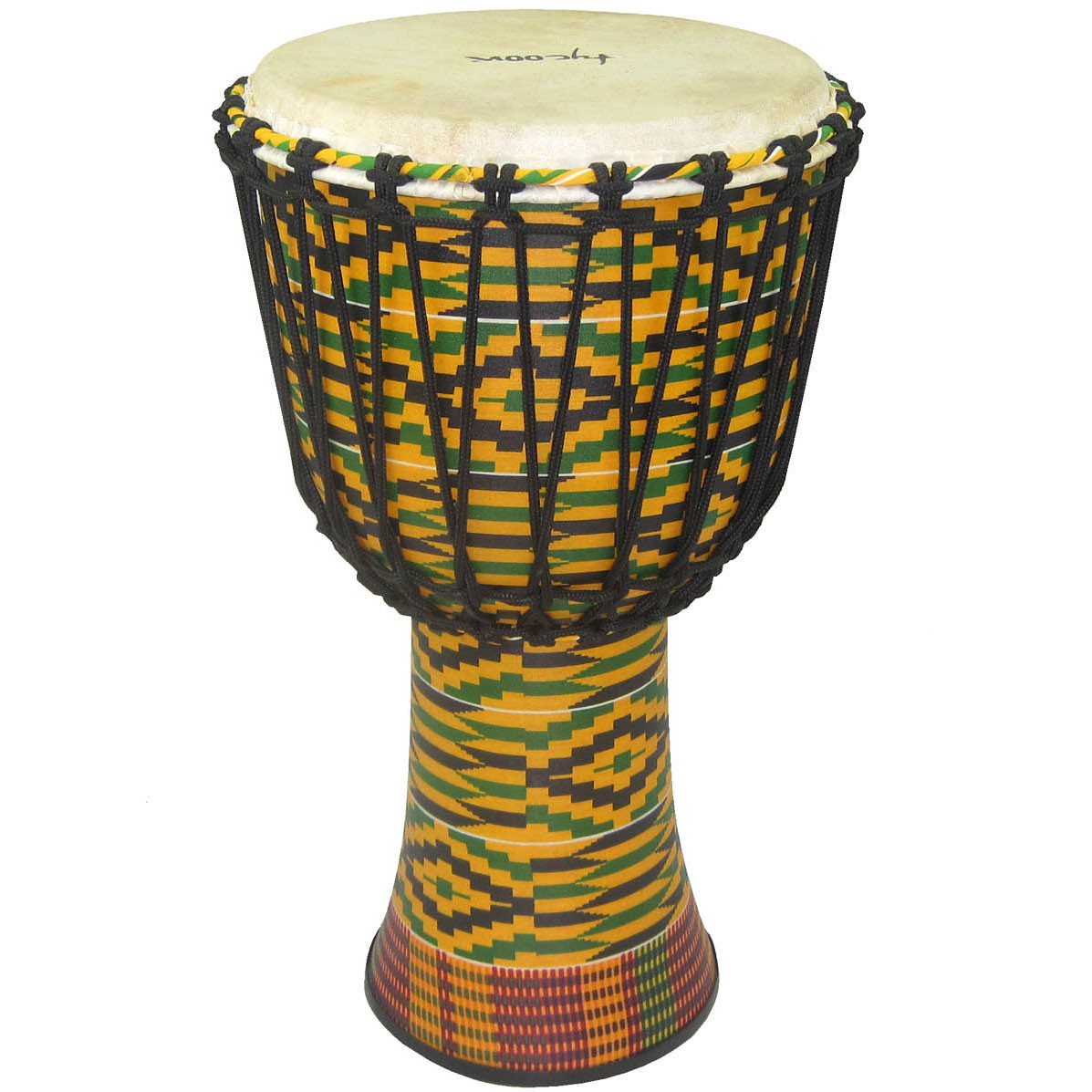 Tycoon 10" Kente Fiber Djembe