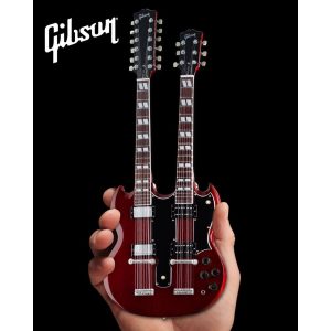Gibson SG Eds-1275 Doubleneck Cherry Mini Guitar Replica