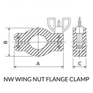 Katele Wing NUT F/ Clamp GRE