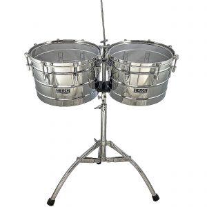 LP LP1516-S 15“ and 16” Prestige Thunder Timbales - Stainless Steel