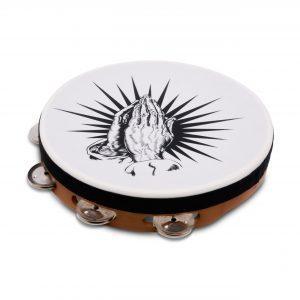 Praying Hands Tambourine Natural, 10“