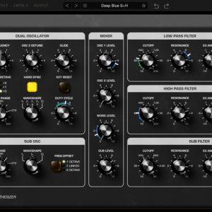 Moog Mariana bass synthesizer plugin interface