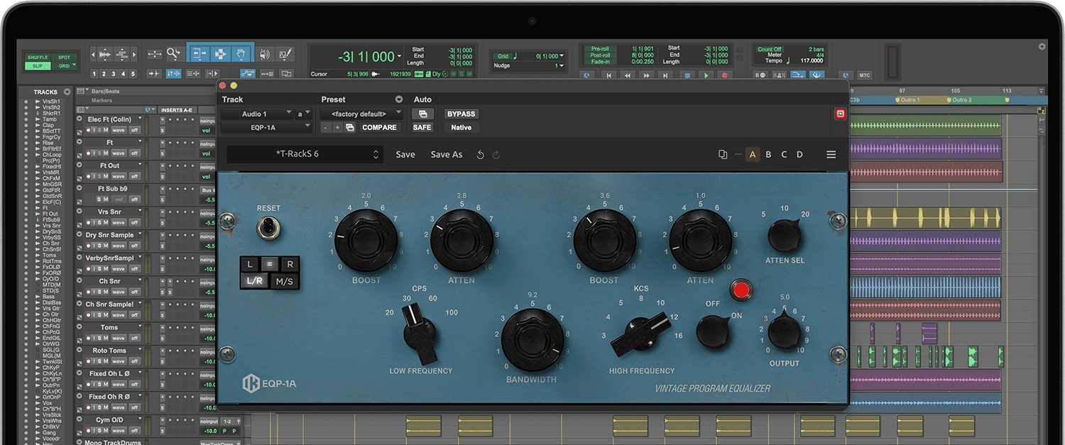 T-RackS VTube Program EQ