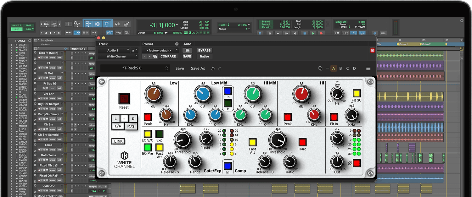 T-RackS White Channel