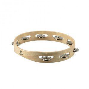 Tycoon Round Wood Tambourine