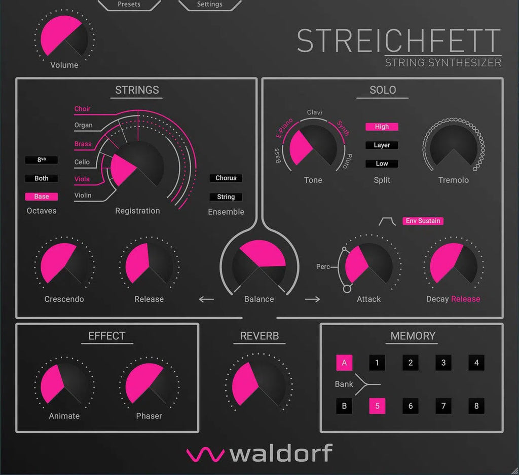 Waldorf Streichfett Plugin