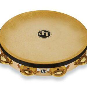 LP Pro 10 Inch Single Row Headed Tambourine - Brass