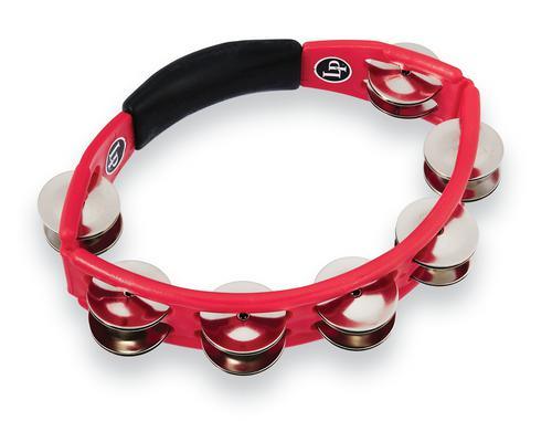 LP LP151 Cyclops Handheld Tambourine - Red with Steel Jingles