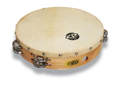 CP by LP CP380 10“ Handheld Double Row Headed Tambourine - Steel Jingles