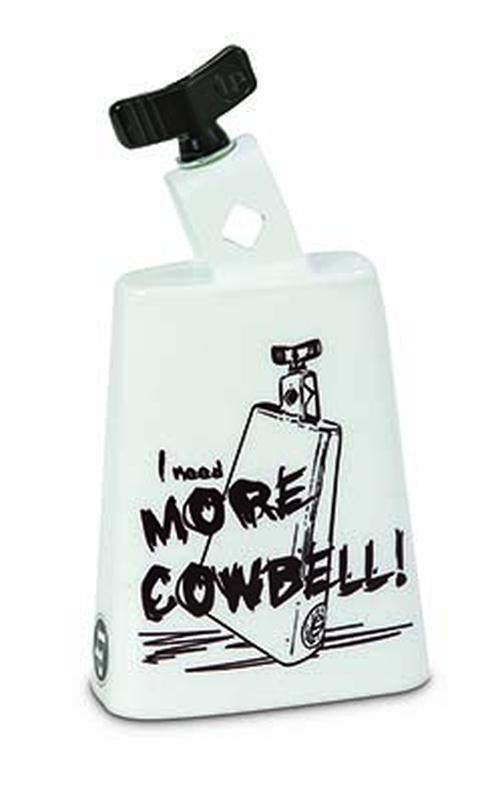 LP White “i Need More Cowbell” Collect-a-bell 5in 3/8in Mount