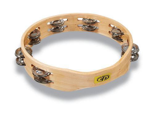 Cp By Lp Cp390 10 Handheld Double Row Tambourine - Steel Jingles - Image 2